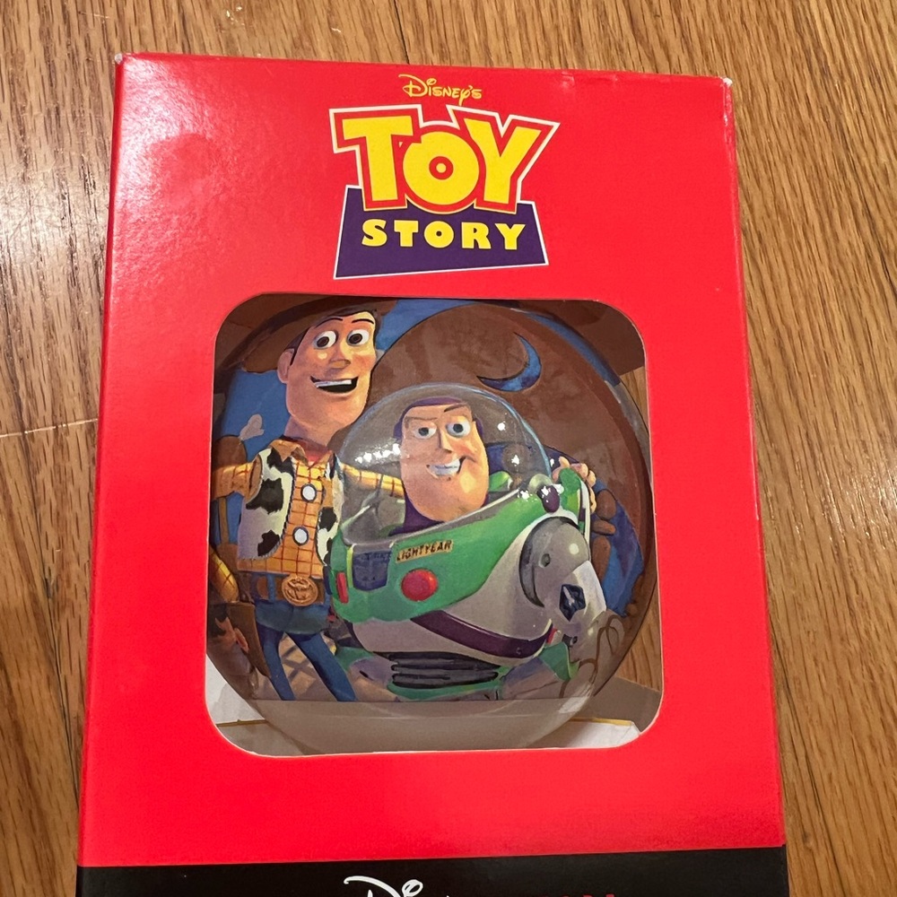 Disney Store Toy Story Christmas  Ball Ornament Woody Buzz Light Year